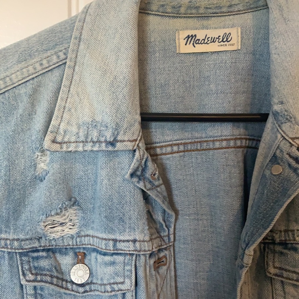 Madewell Oversized Denim Vest - Picture 2 of 3